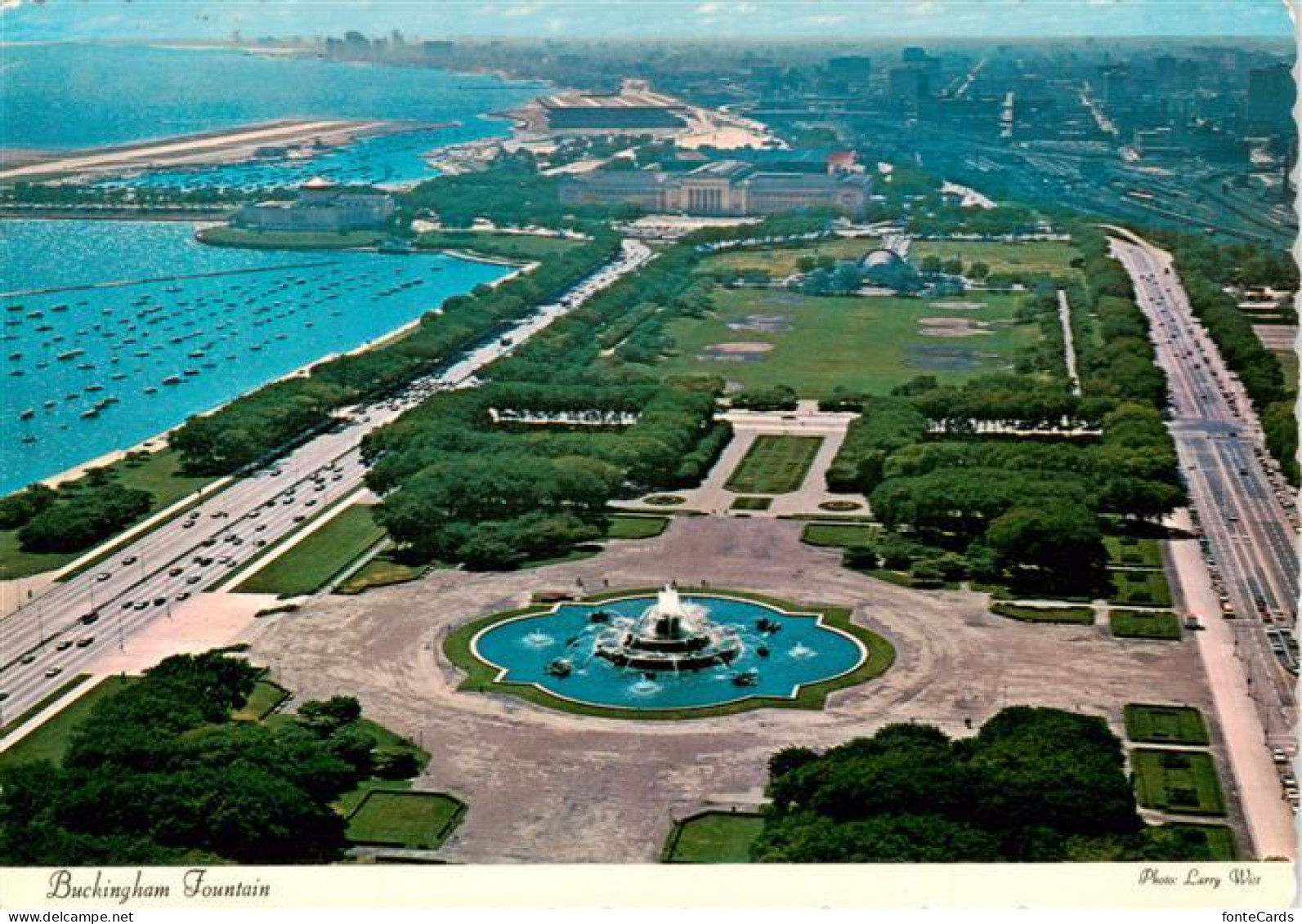 73916530 Michigan Buckingham Fountain Aerial View - Other & Unclassified