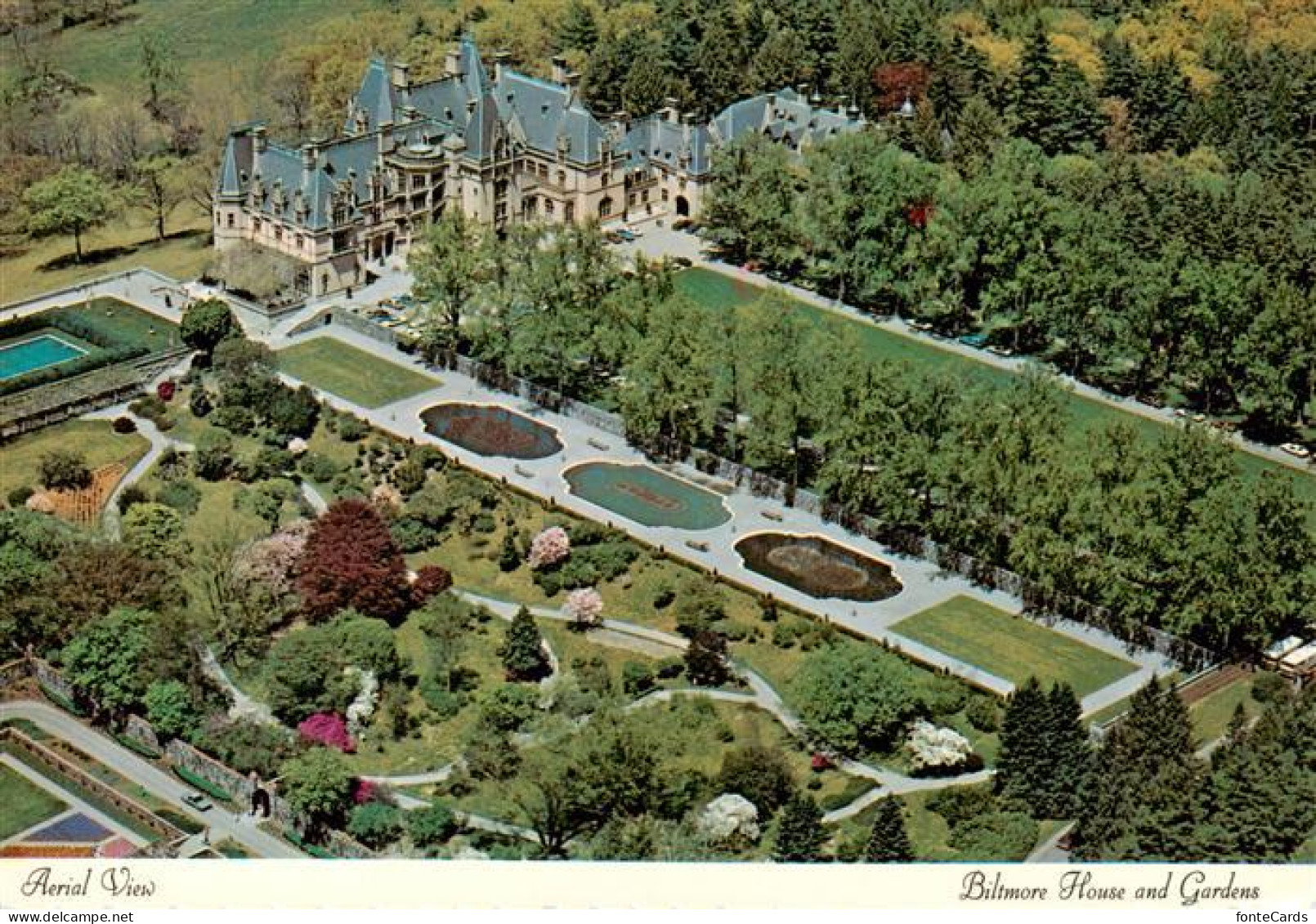 73916524 Asheville_North_Carolina_USA Biltmore House And Gardens Aerial View - Andere & Zonder Classificatie