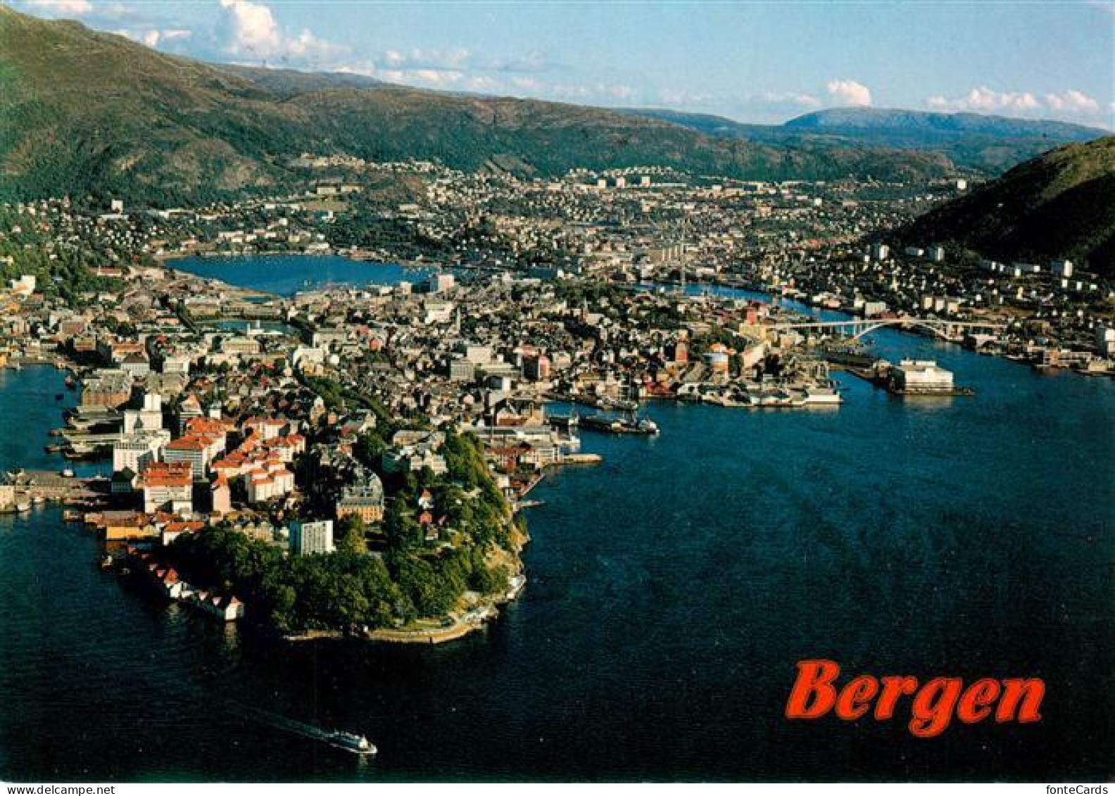 73916502 Bergen  Norge Fliegeraufnahme - Norway