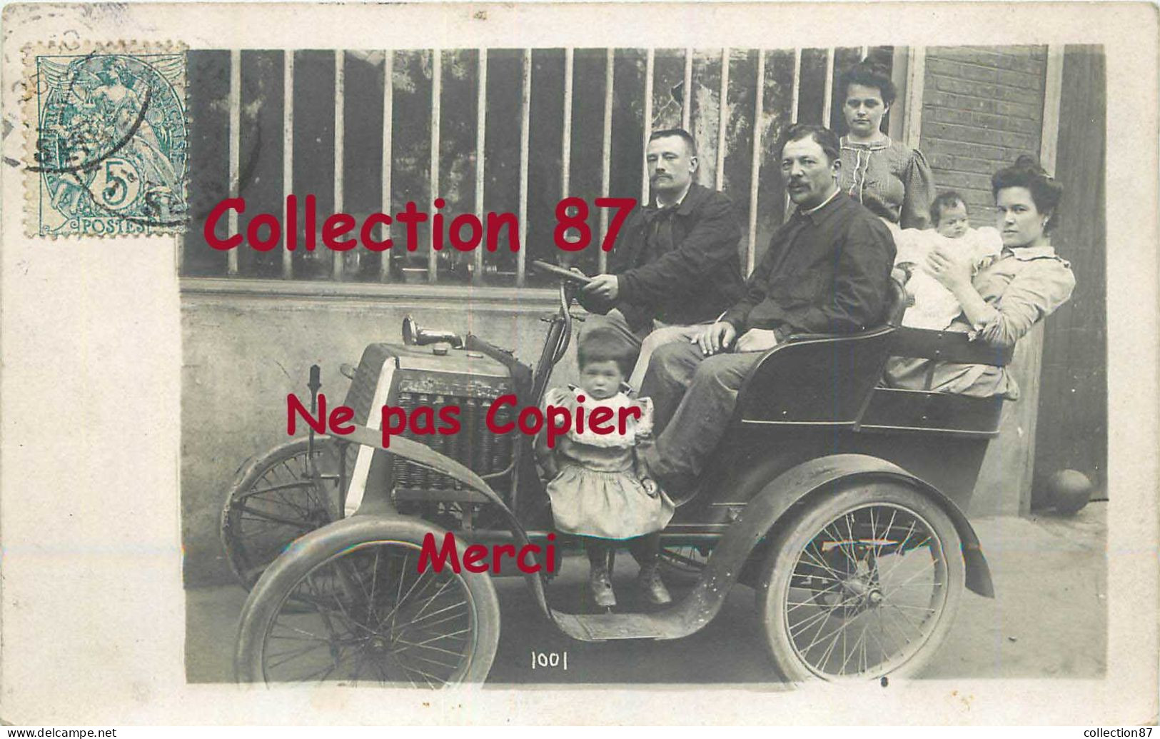 AUTOMOBILE RENAULT Type C 1900 Moteur De Dion Bouton < CARTE PHOTO RARE < VOITURE -- AUTO -- CAR - Voitures De Tourisme