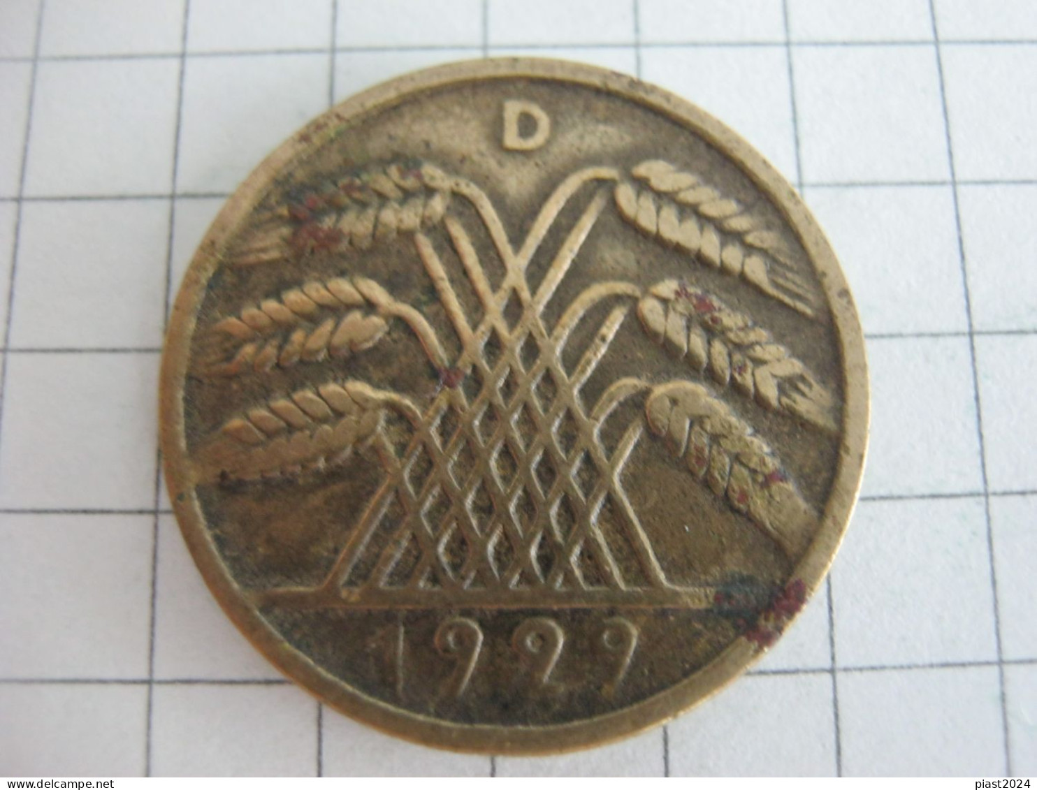 Germany 10 Reichspfennig 1929 D - 10 Rentenpfennig & 10 Reichspfennig