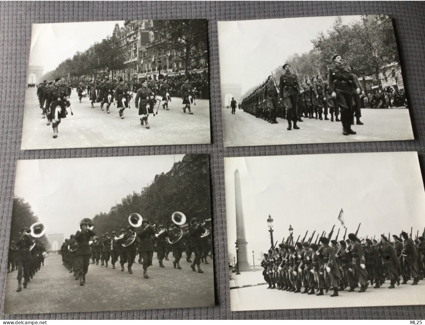 Photos Défilé Militaire 11 Novembre 1944 Paris - Documentos