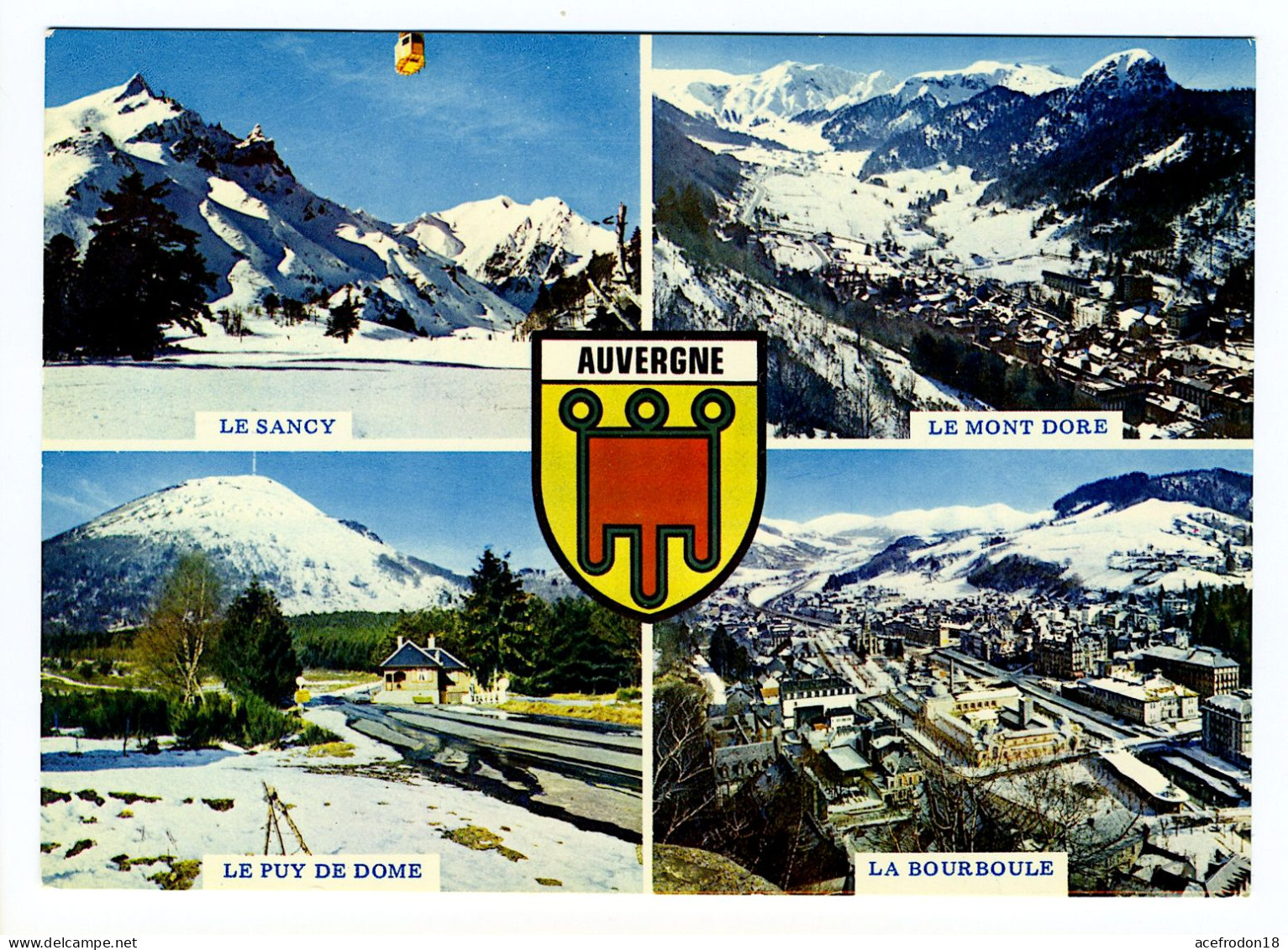 Carte Multivues - L'AUVERGNE EN HIVER - Autres & Non Classés