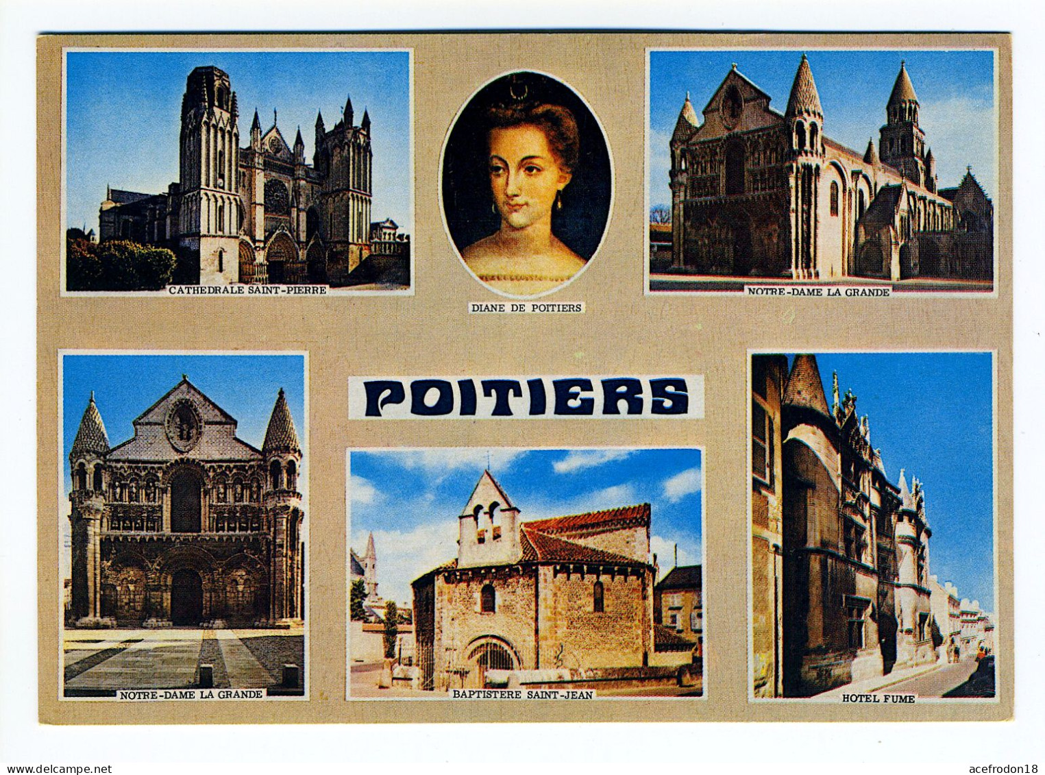 Carte Multivues - POITIERS - Poitiers