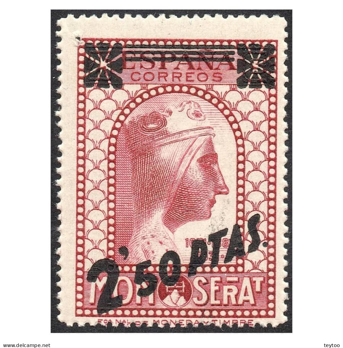 C0007# España 1938 [SLL] Monasterio De Montserrat, Sobrecargado (MNH) - Ongebruikt