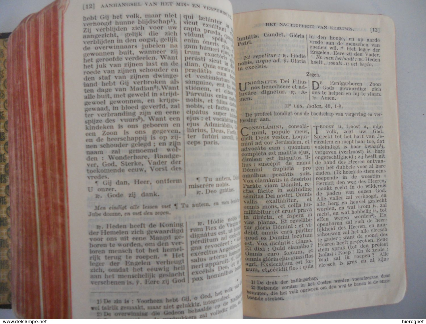 Mis- en Vesperboek - 1923 / heilige mis vespers godsdienst geloof religie missaal