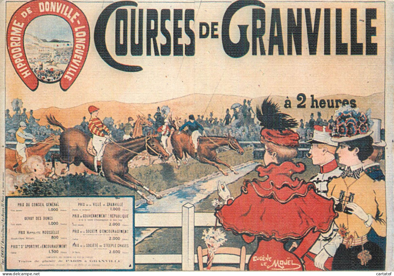 GRANVILLE . COURSES DE GRANVILLE . Hipodrome De DONVILLE LONGUEVILLE - Granville