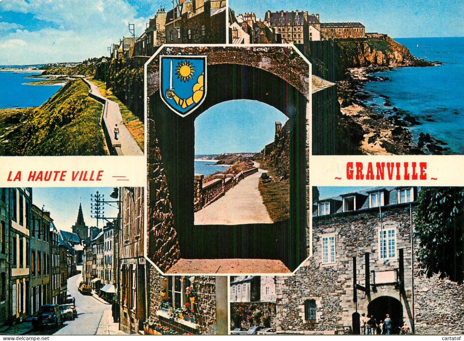 GRANVILLE . La Haute Ville . CP Multivues - Granville