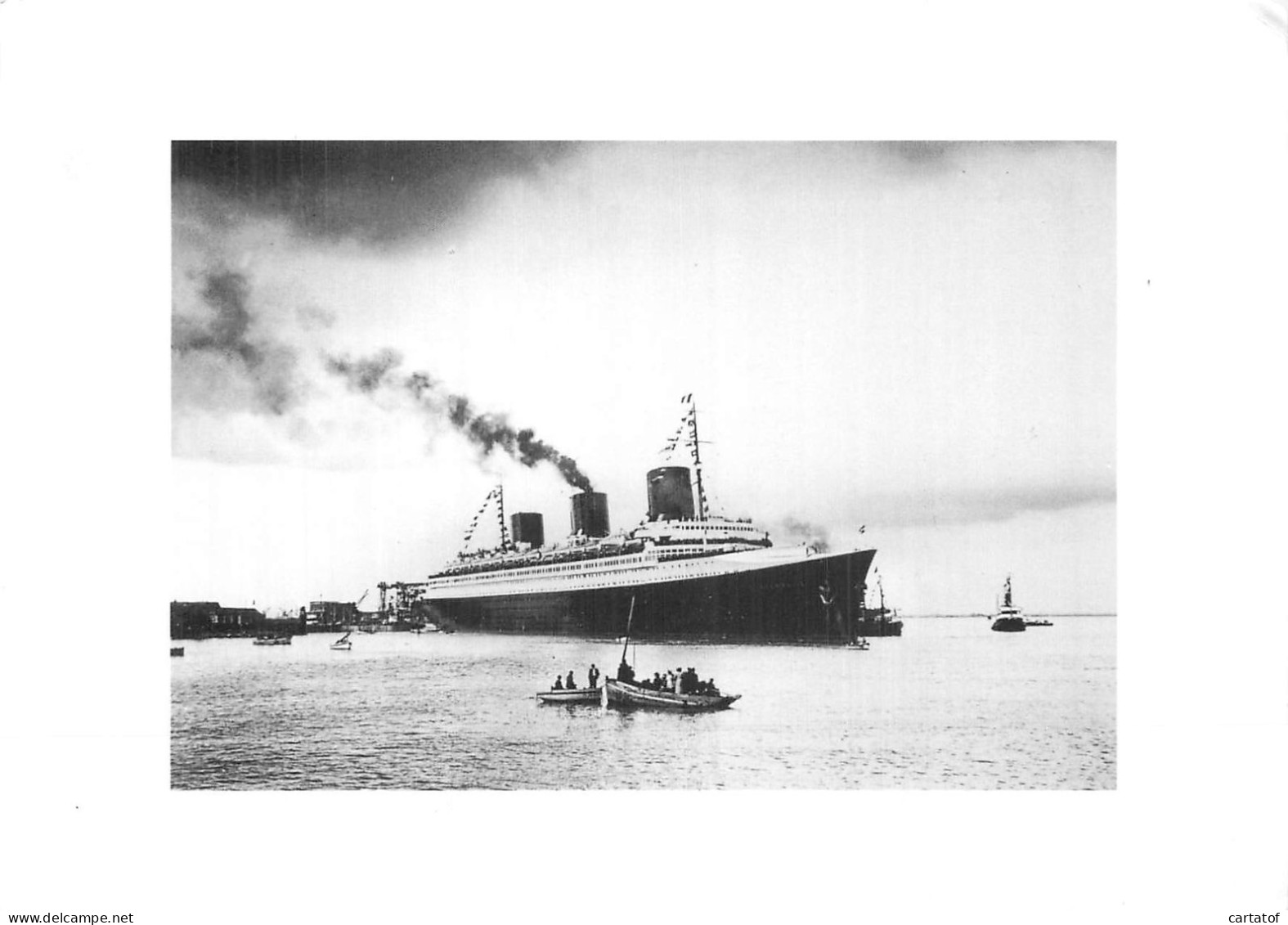 Le Départ Du NORMANDIE 5 Mai 1935 . Ecomusée De Saint-Nazaire .  - Piroscafi