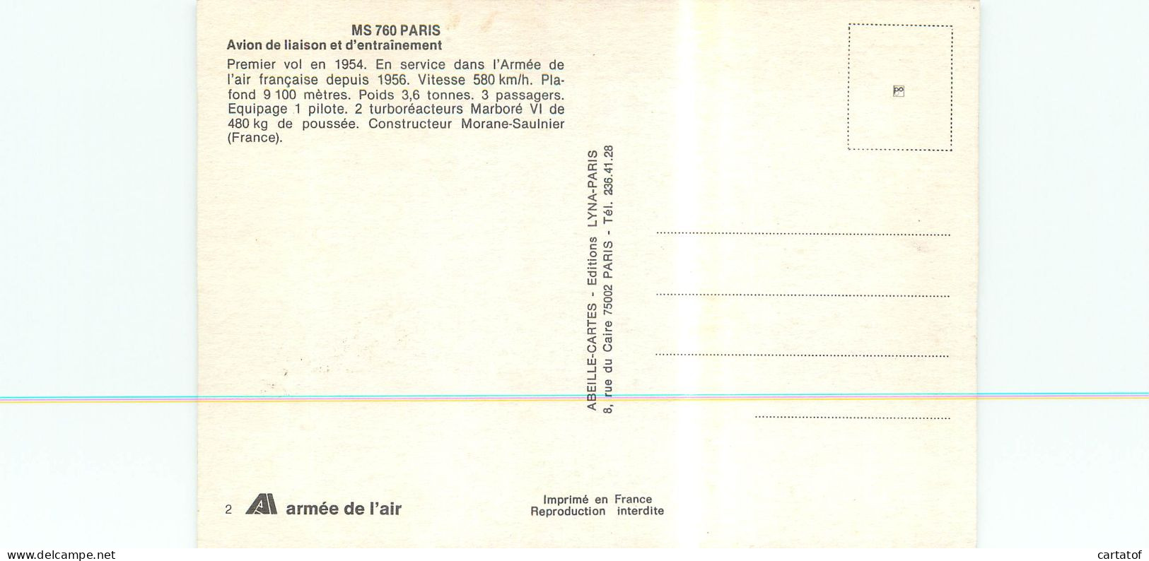 MS 760 PARIS . - Andere & Zonder Classificatie