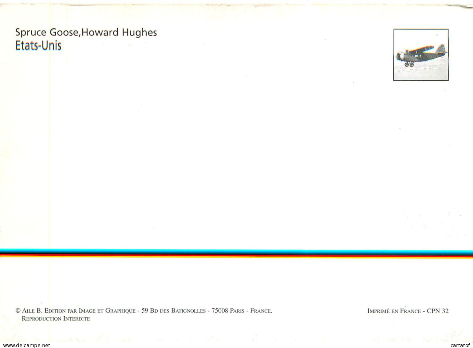 SPRUSE GOOSE Howard Hughes . Etats-Unis . - Autres & Non Classés