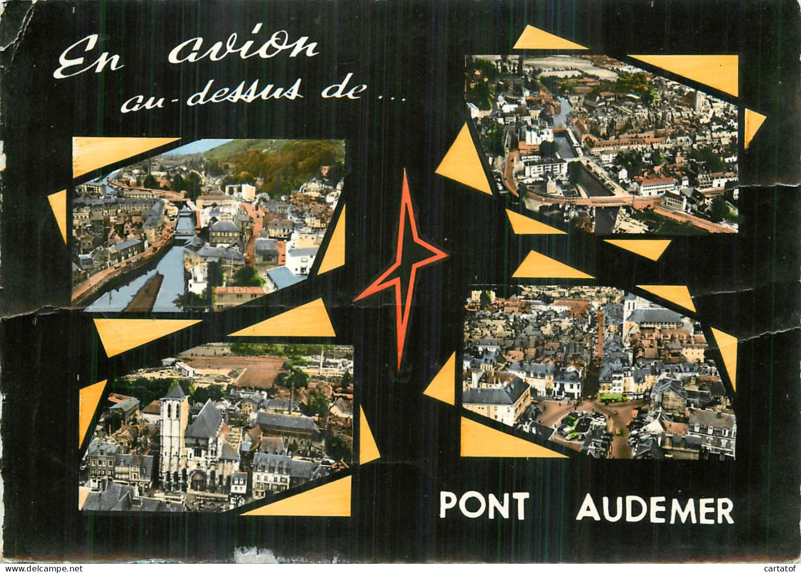 PONT AUDEMER .  CP Multivues . - Pont Audemer