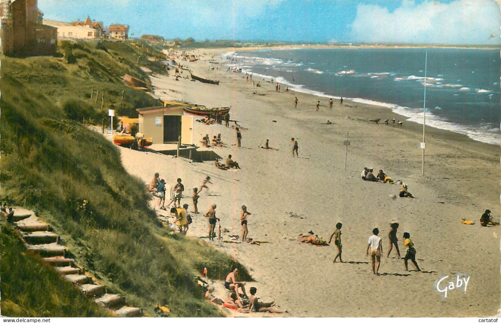 LE HOME SUR MER . Cabine Des Sauveteurs Bretons Et La Plage . - Autres & Non Classés