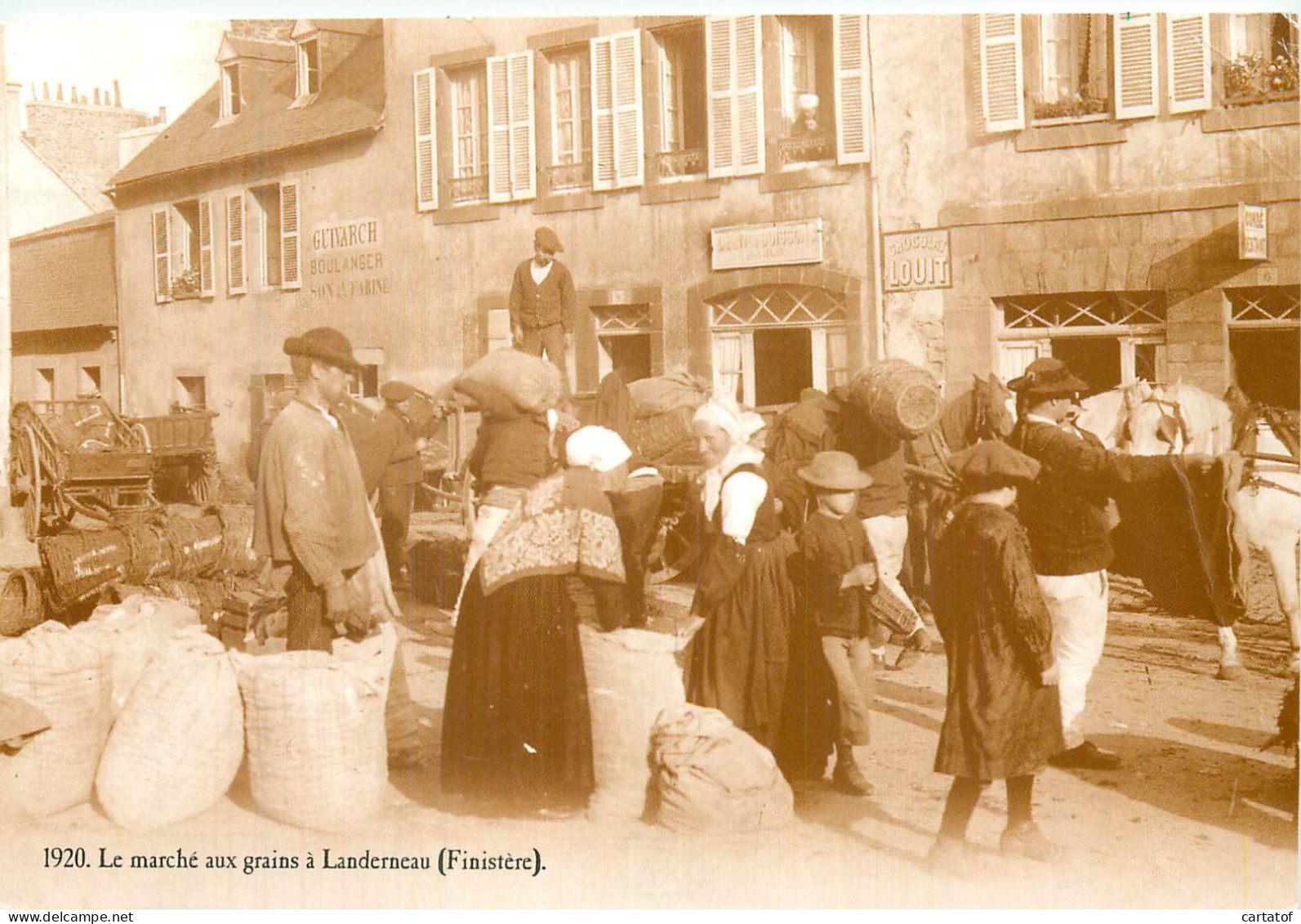 LANDERNEAU . Le Marché Aux Grains.  (réédition ATLAS) - Landerneau