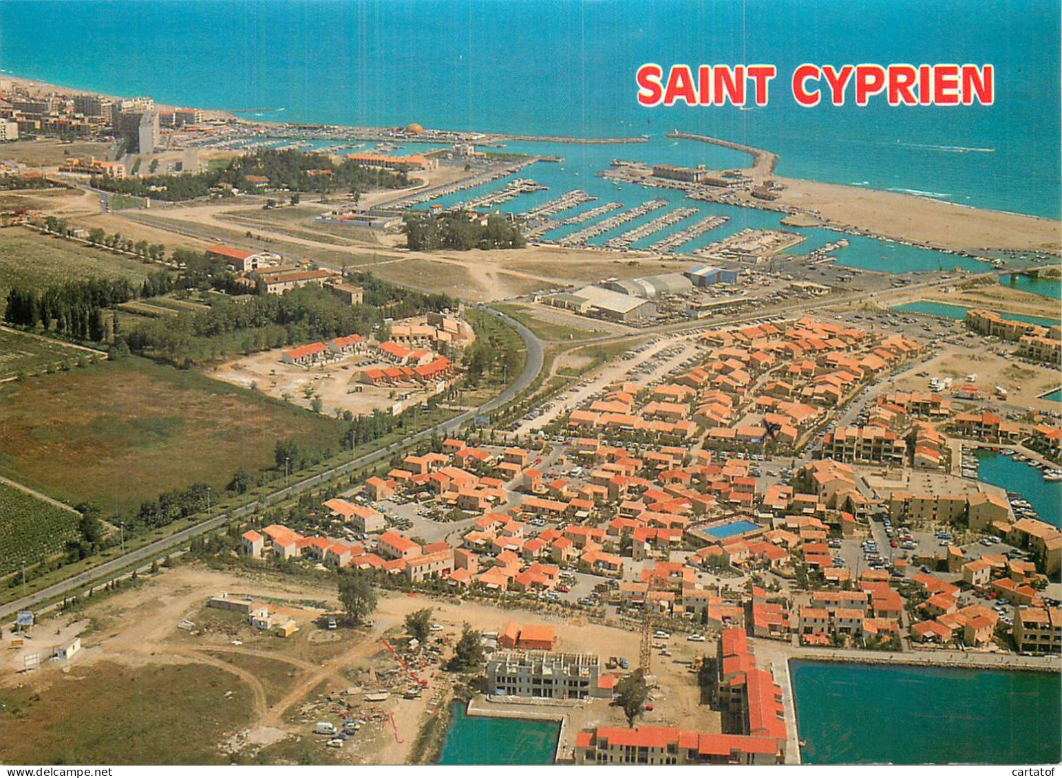 SAINT CYPRIEN PLAGE . Le Port Et Les Marinas . ( Vue Aérienne ) - Saint Cyprien