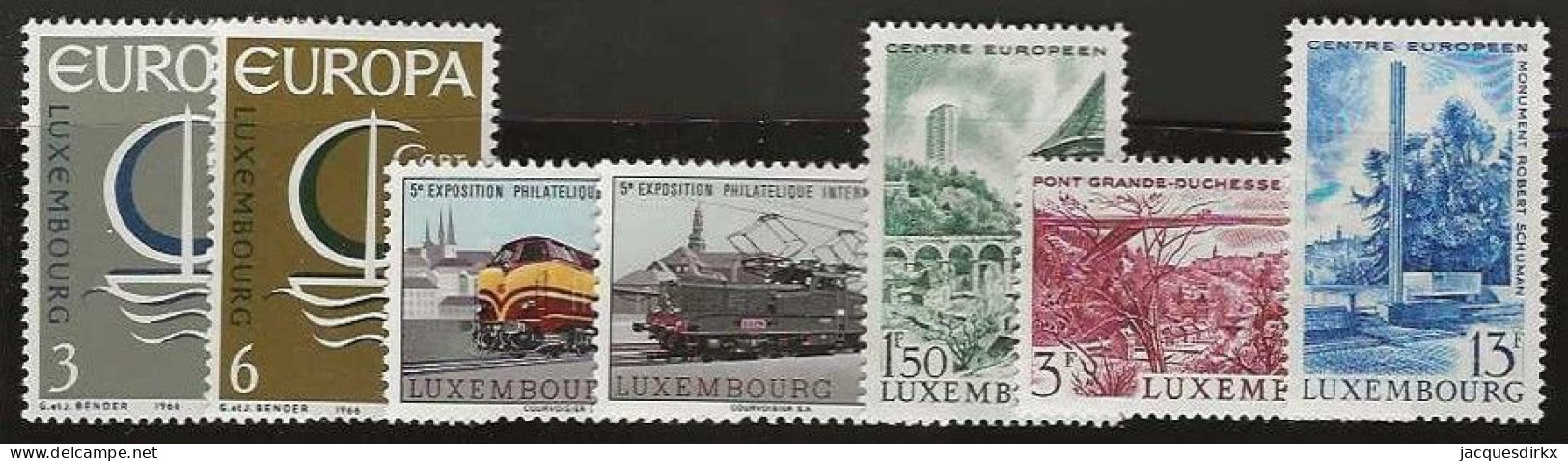 Luxembourg  .  Y&T   .   7 Timbres     .   **    .    Neuf Avec Gomme Et SANS Charnière - Ongebruikt