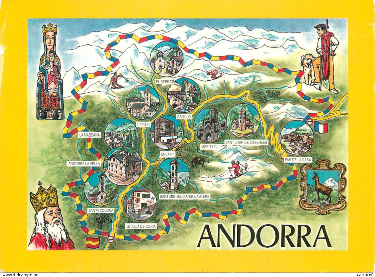 ANDORRA . Plan Touristique ANDORRE . - Andorra