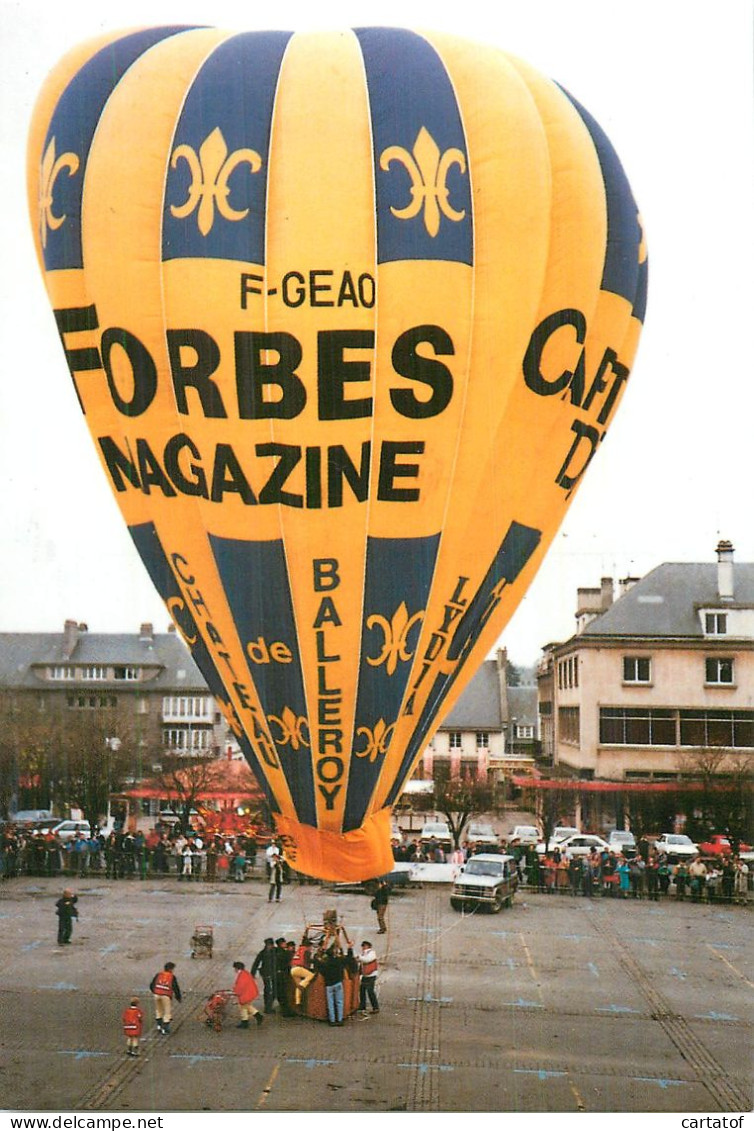 SAINT LO . Ballon LYDIA Du Château De Balleroy .  - Saint Lo