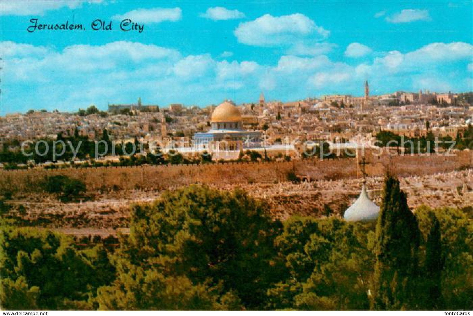 73842760 Jerusalem  Yerushalayim Israel Vue Du Mont Des Olivier  - Israel