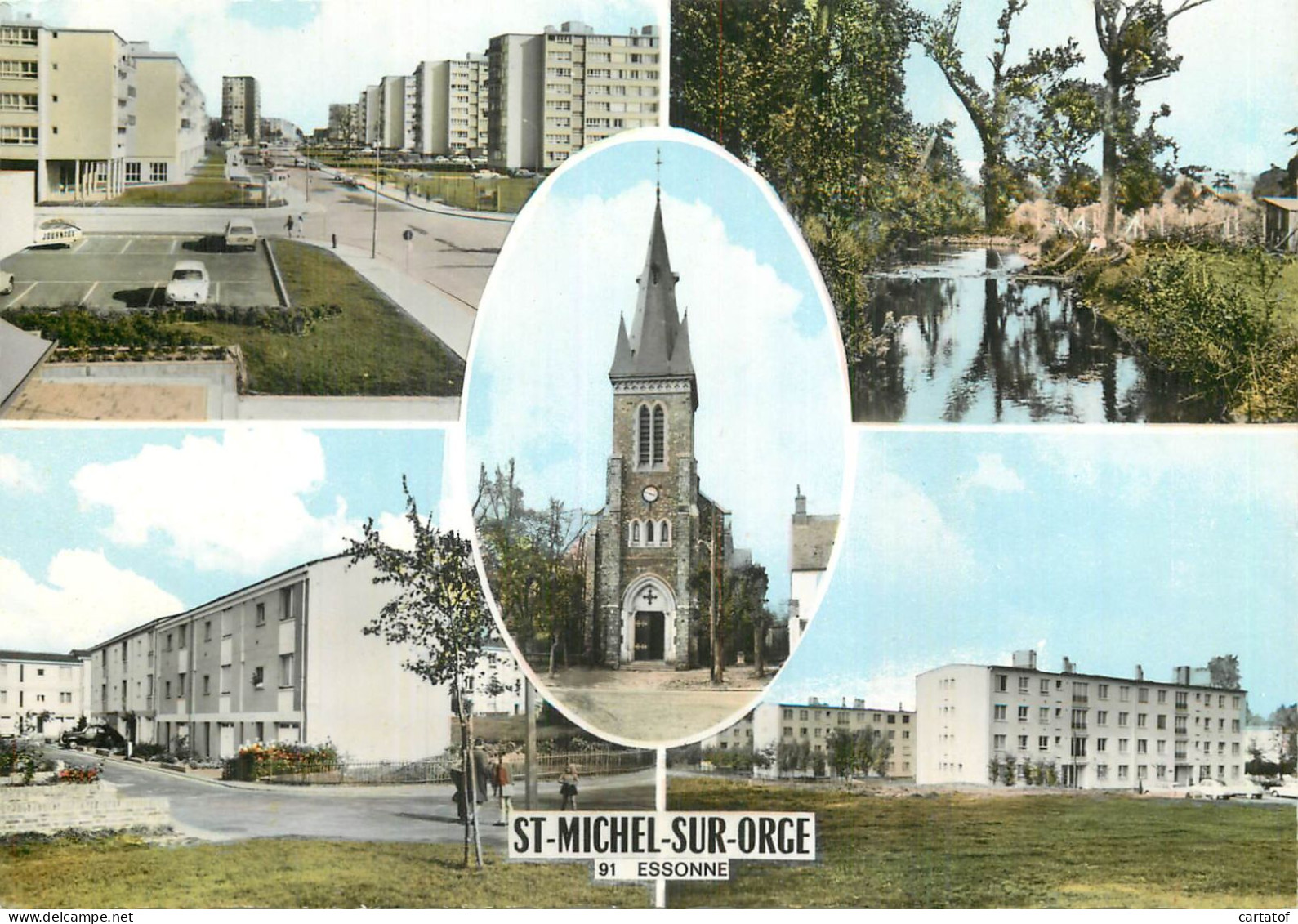 SAINT MICHEL Sur ORGE .  CP Multivues - Andere & Zonder Classificatie