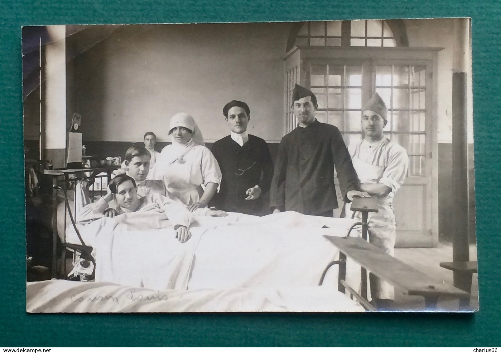 CARTE PHOTO 1919 Hopital Militaire Villemin Couvent Des Recollets PARIS 10e - Other & Unclassified