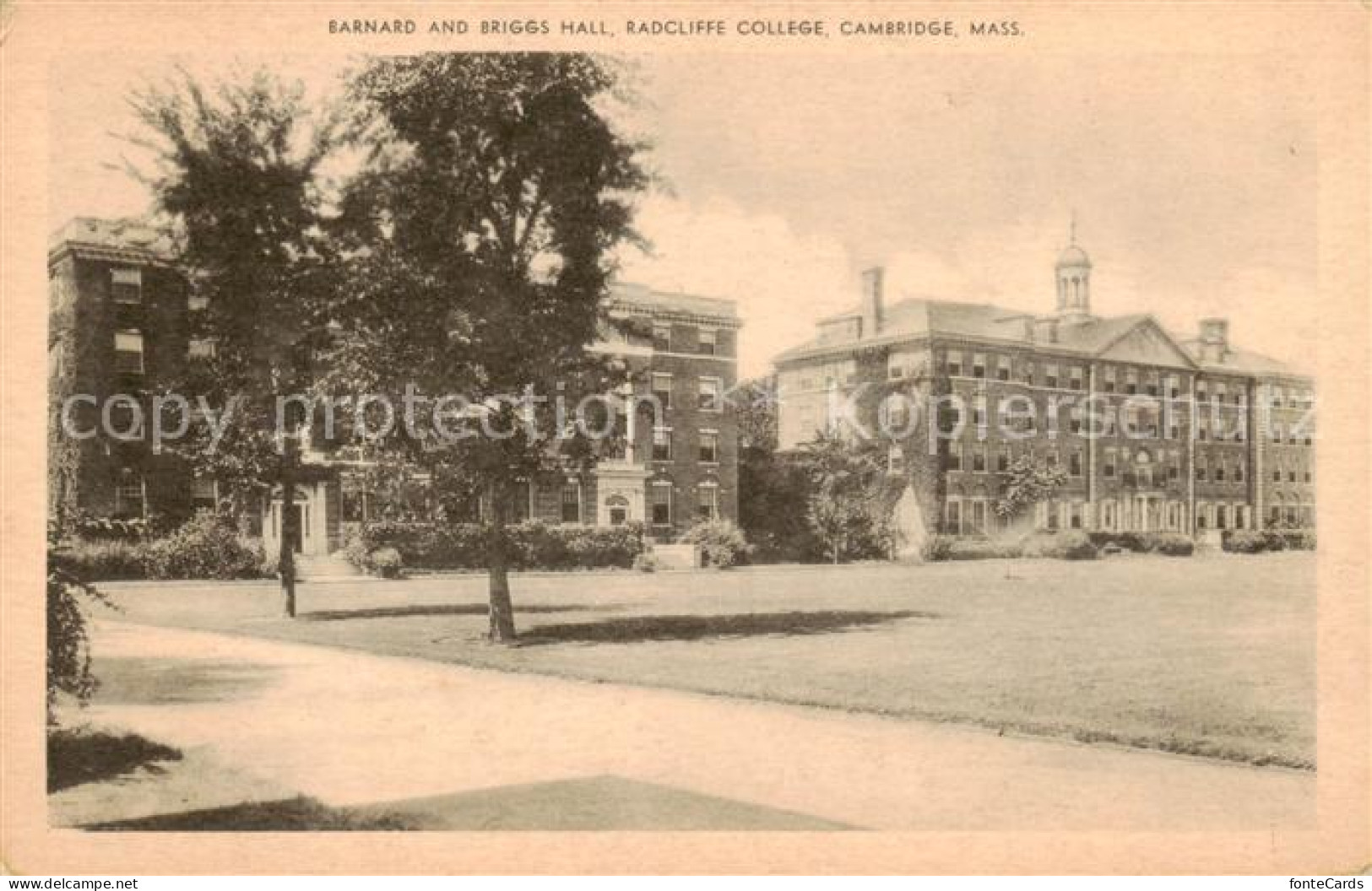 73820709 Cambridge_Massachusetts Barnard And Briggs Hall Radcliffe College - Other & Unclassified