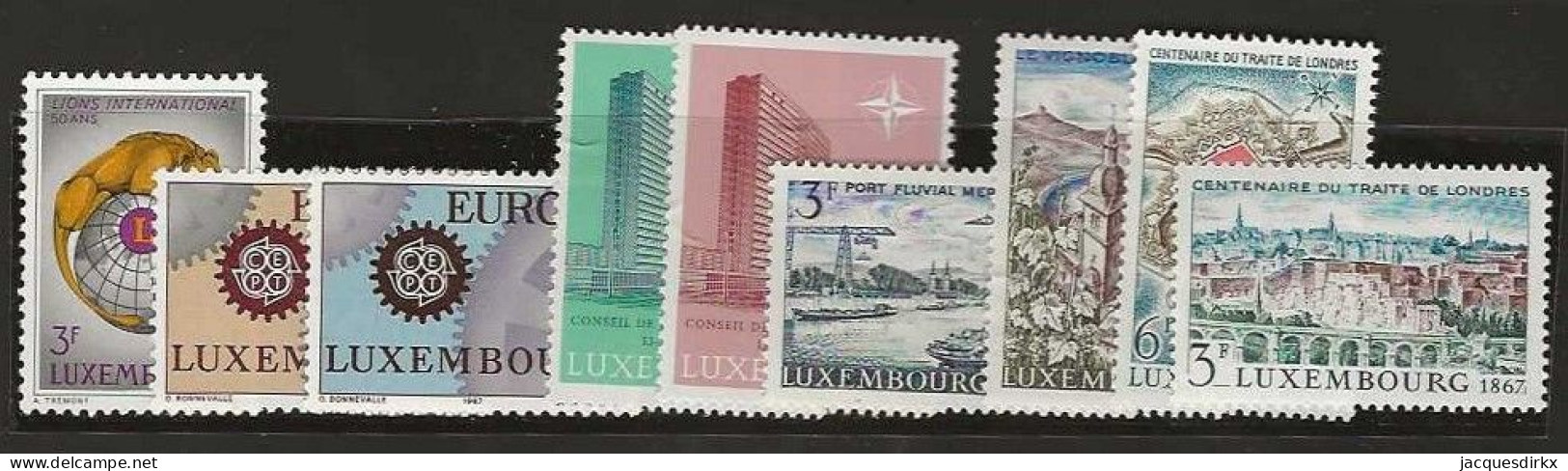 Luxembourg  .  Y&T   .   9 Timbres     .   **    .    Neuf Avec Gomme Et SANS Charnière - Nuovi
