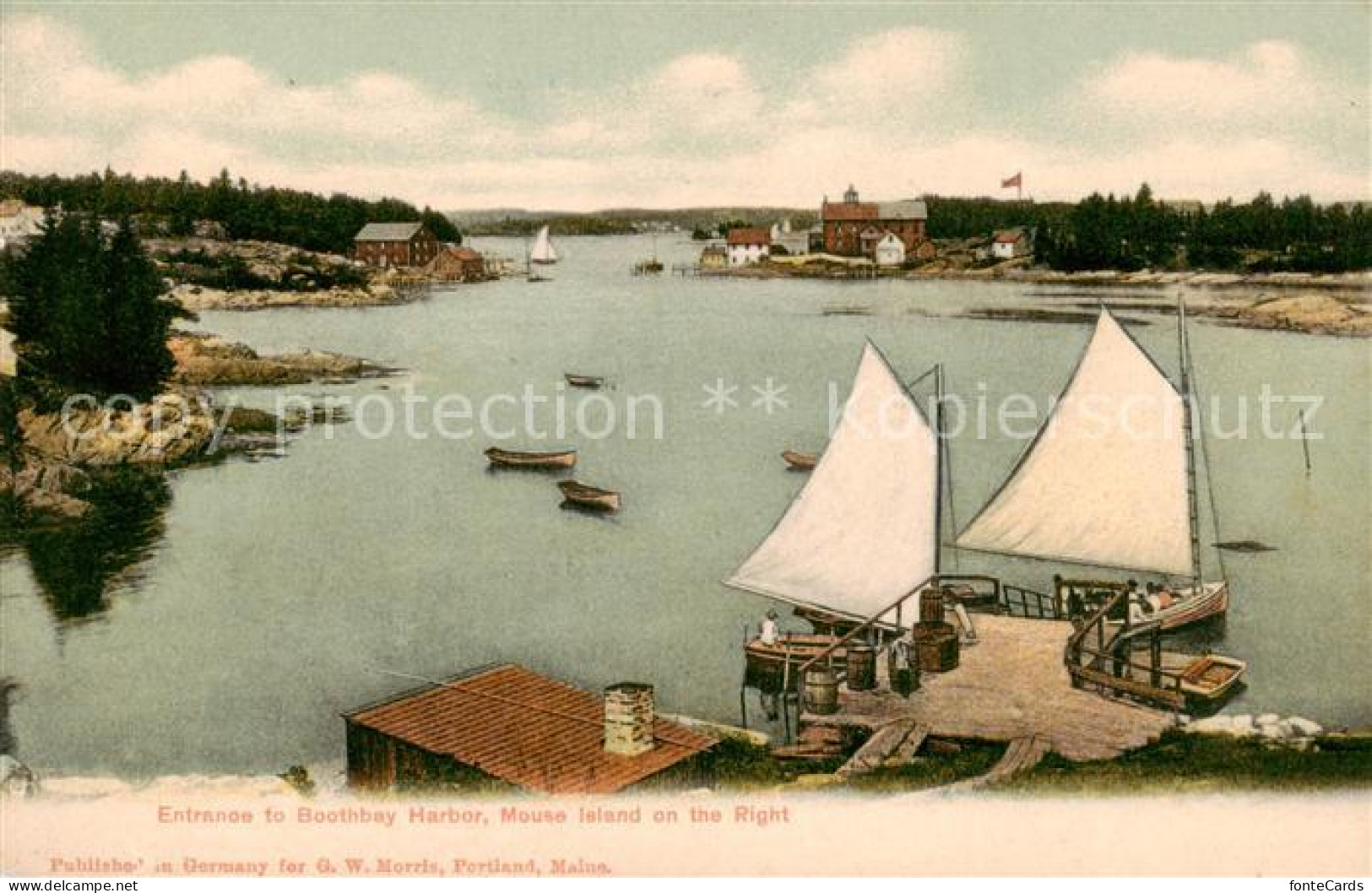 73820278 Boothbay-Harbor_Maine_USA Mouse Island On The Right - Autres & Non Classés