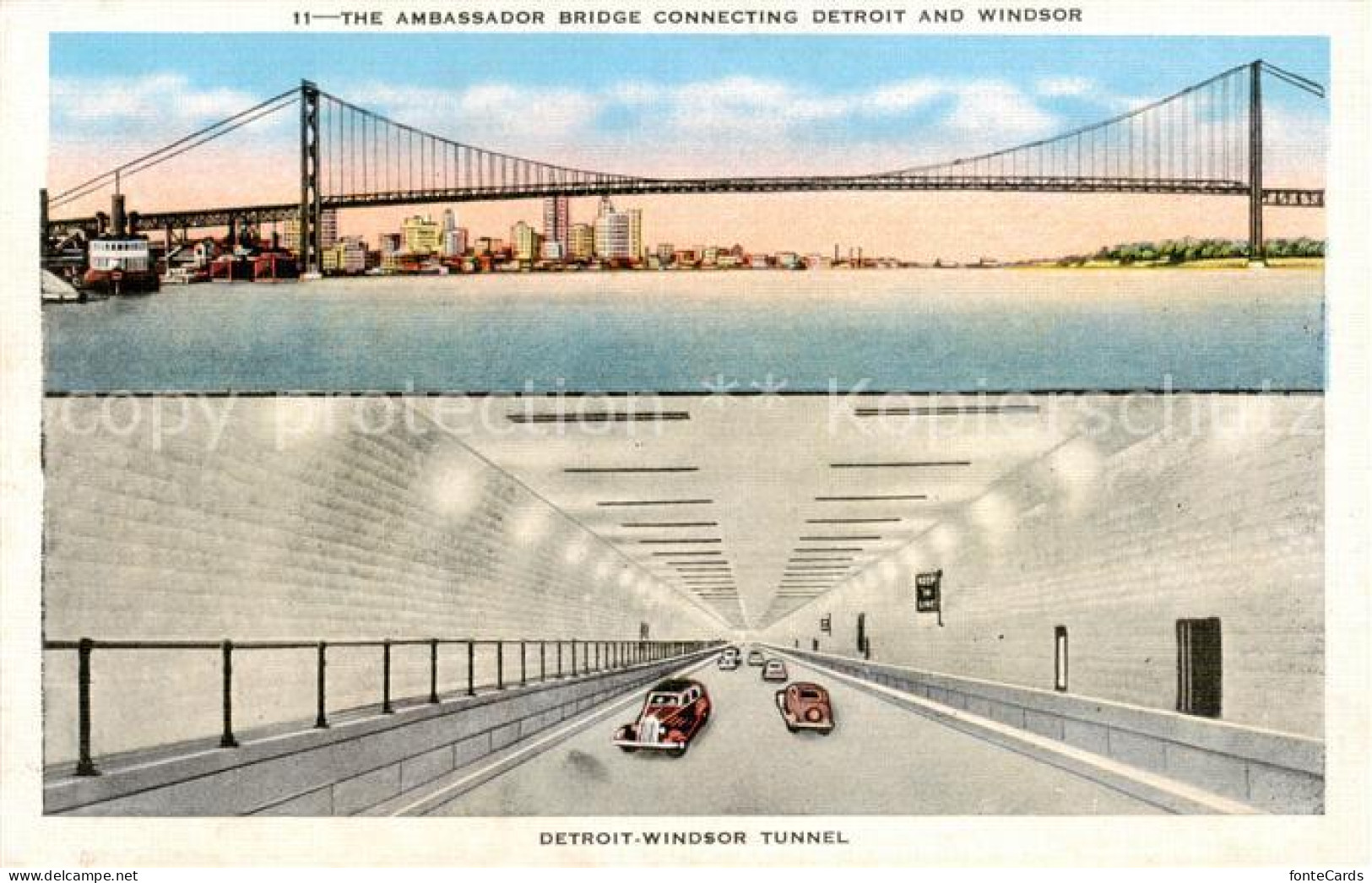 73819635 Detroit_Michigan Ambassador Bridge Connecting Detroit And Windsor Tunne - Other & Unclassified