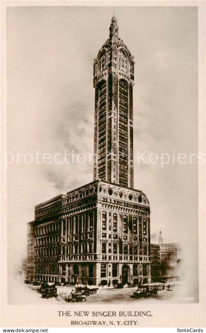 73806942 New_York_City The New Singer Building Broadway - Other & Unclassified