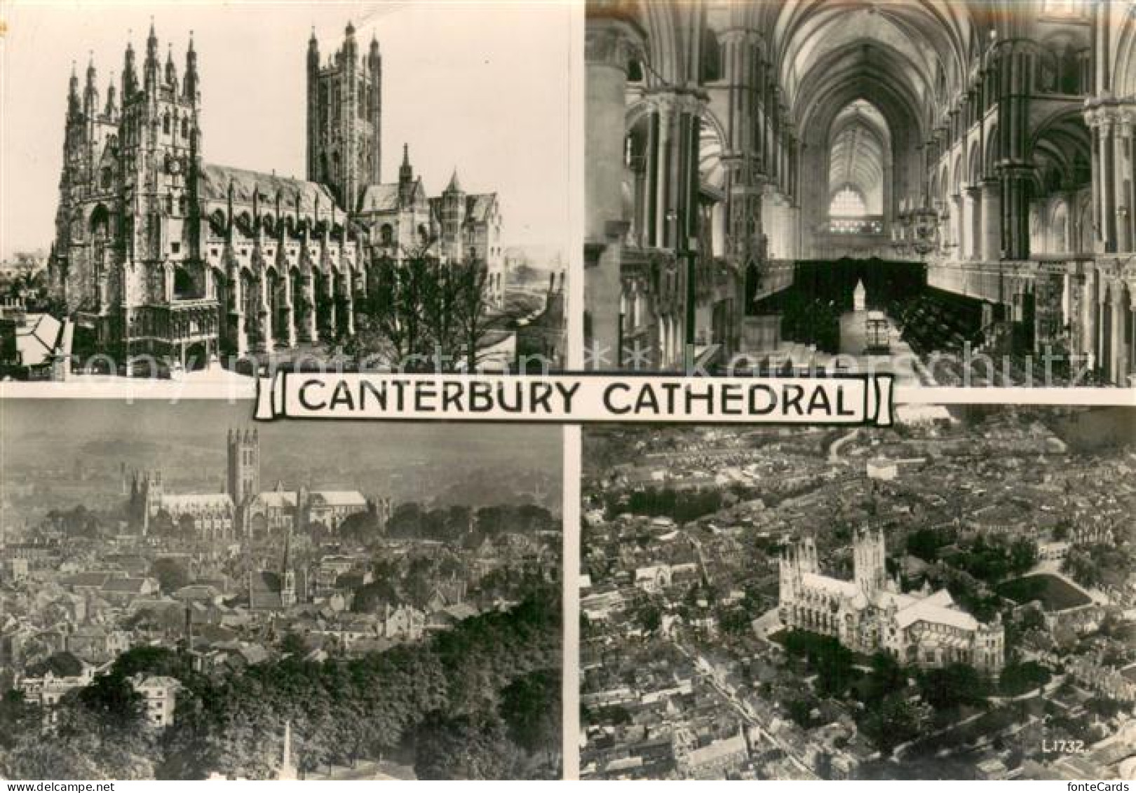 73784506 Canterbury  Kent UK Cathedral Interieur Air View  - Andere & Zonder Classificatie