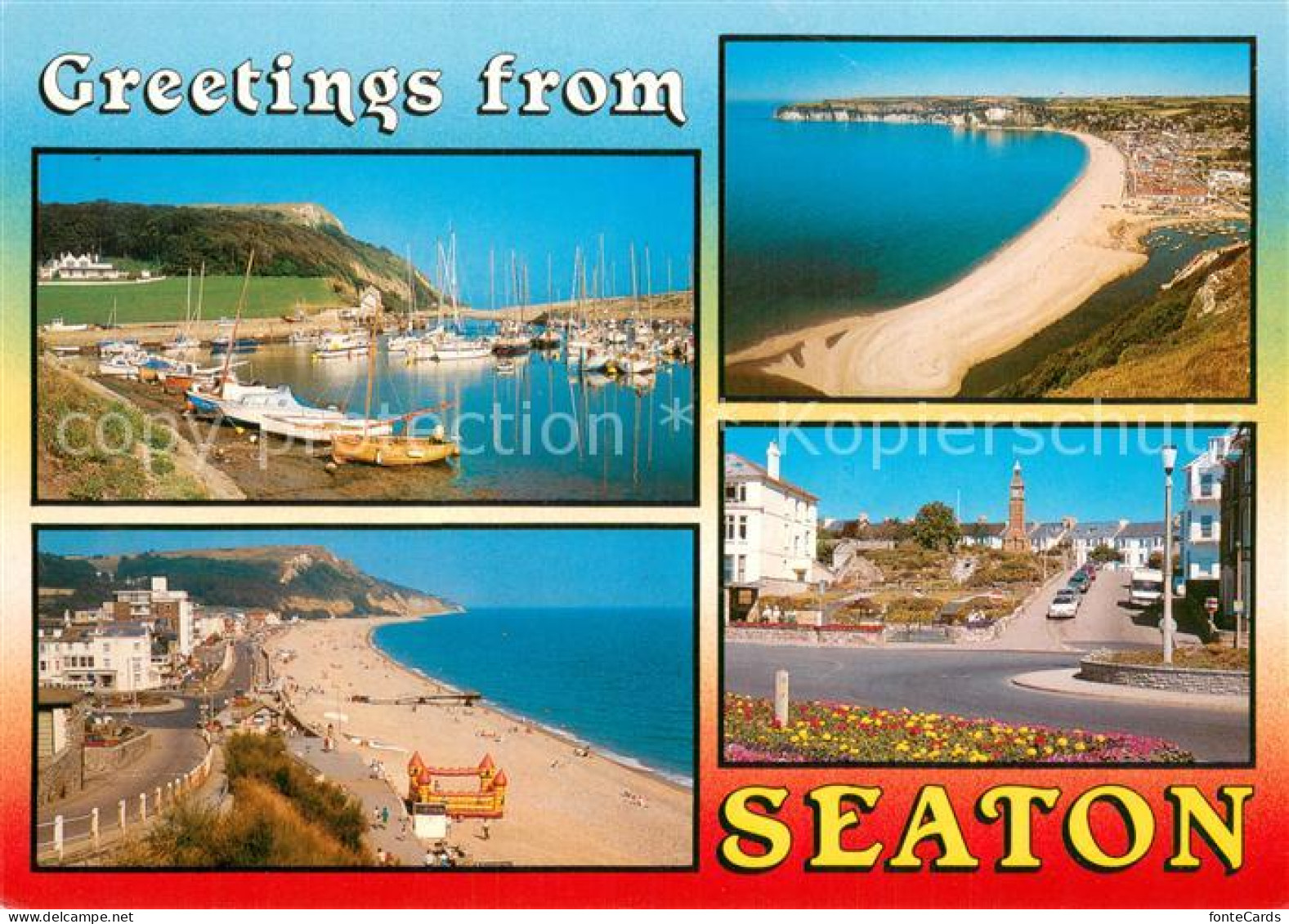 73784459 Seaton  East Devon UK Bootshafen Strandpartien Teilansicht  - Altri & Non Classificati