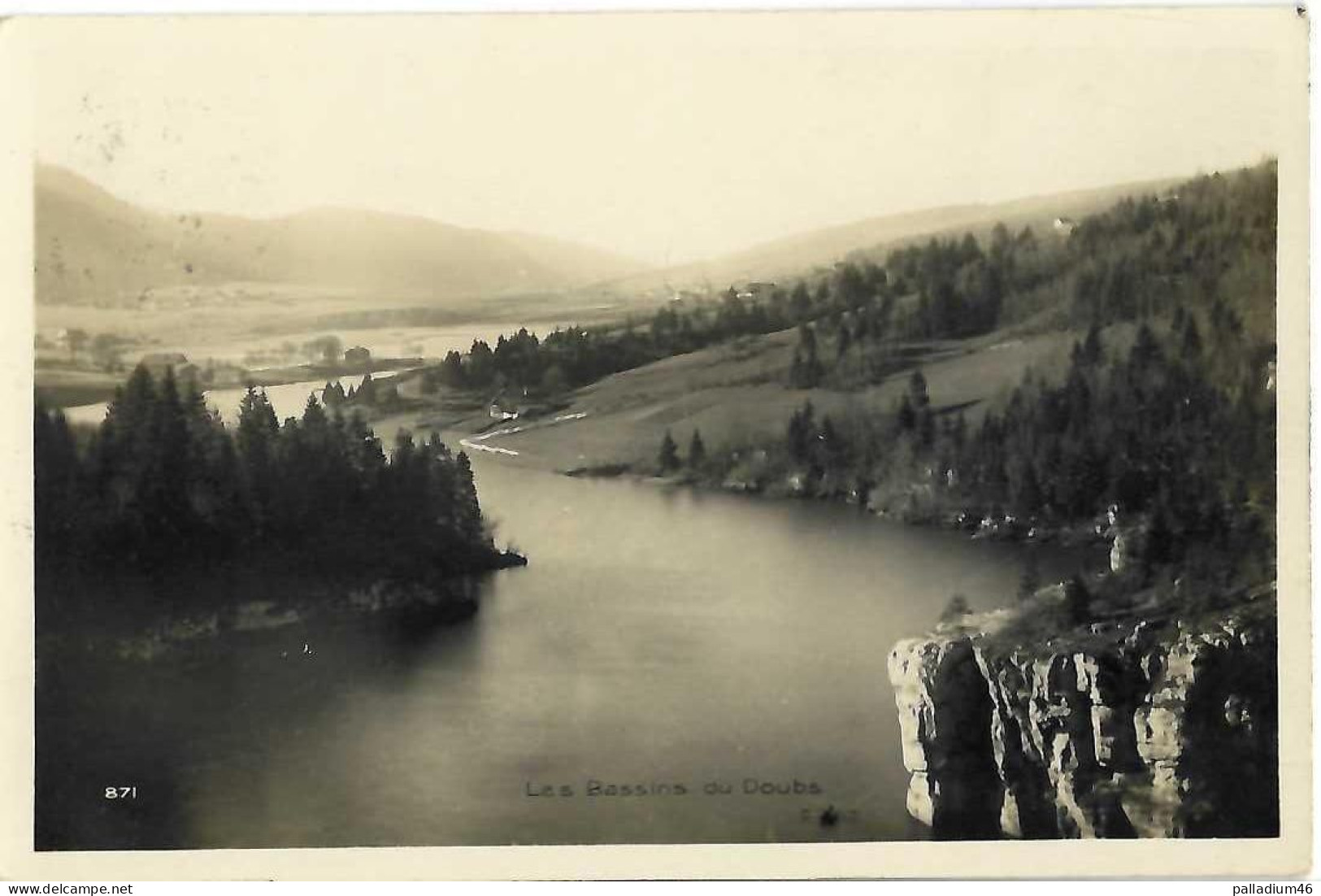 NE LES BASSINS DU DOUBS - ETAT PARFAIT - Perrochet-Matile Lausanne, No 871 - 15.08.1927 Vers Reconvilier - Autres & Non Classés