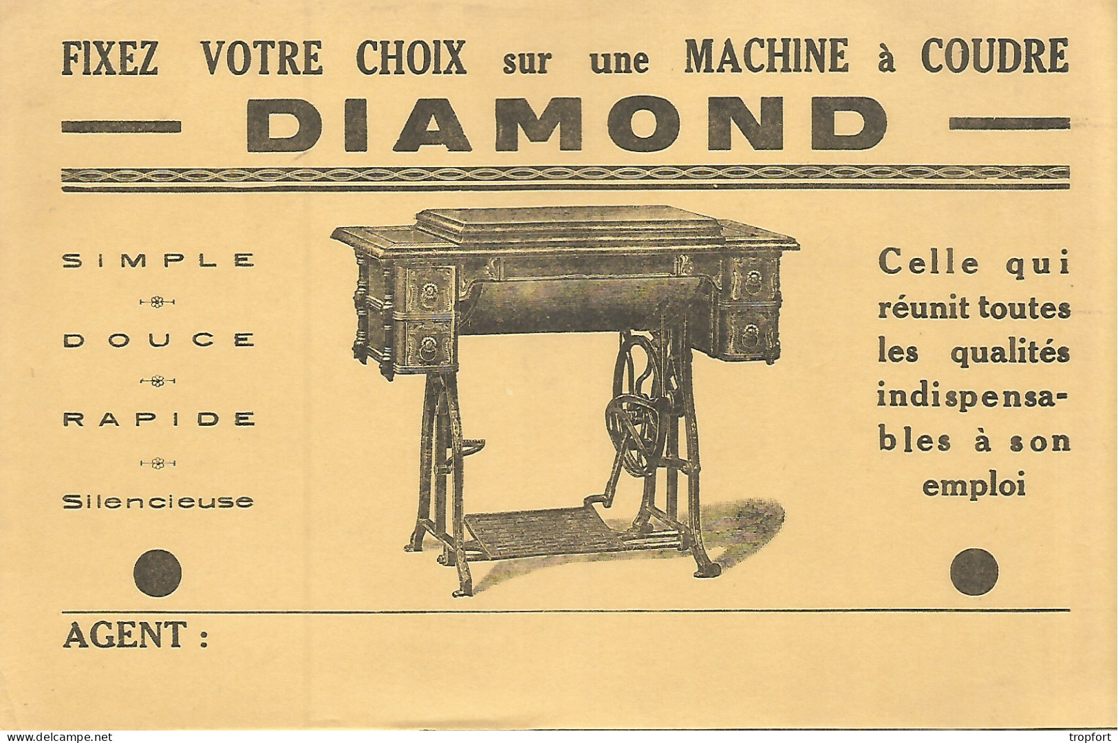 Buvard Machine à Coudre DIAMOND Couture - O