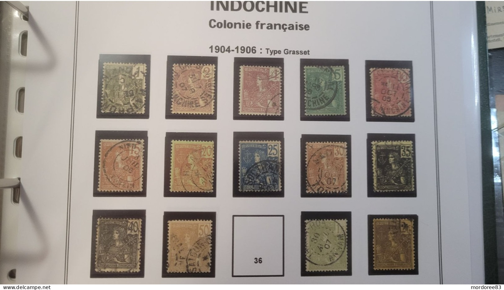 INDOCHINE YT 24 A 38 SAUF 36 OBLITERE 14 VALEURS - Usados