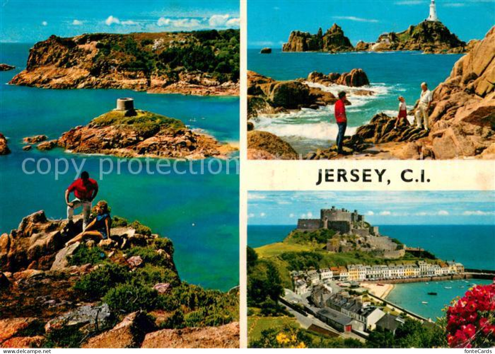 73783045 Jersey  UK Panorama Mont Ourgueil Castle  - Other & Unclassified