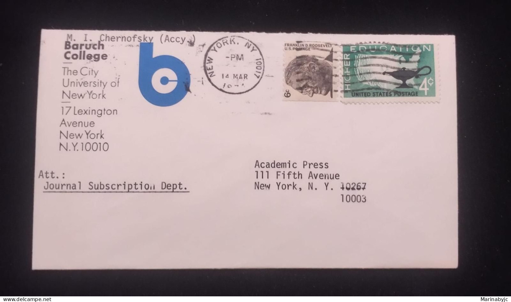 C) 1974. UNITED STATES. INTERNAL MAIL. DOUBLE STAMP. XF - Andere & Zonder Classificatie