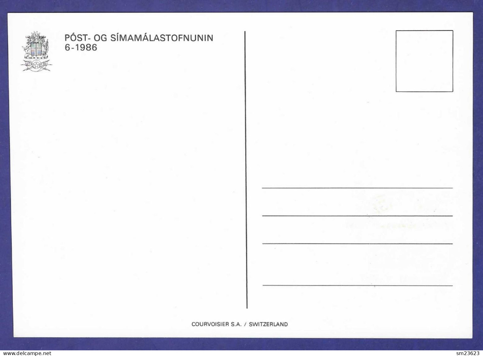 Island  1986  Mi.Nr. 649 , EUROPA CEPT Natur- Und Umweltschutz - Maximum Card - First Day Of Issue  22.May 1986 - 1986