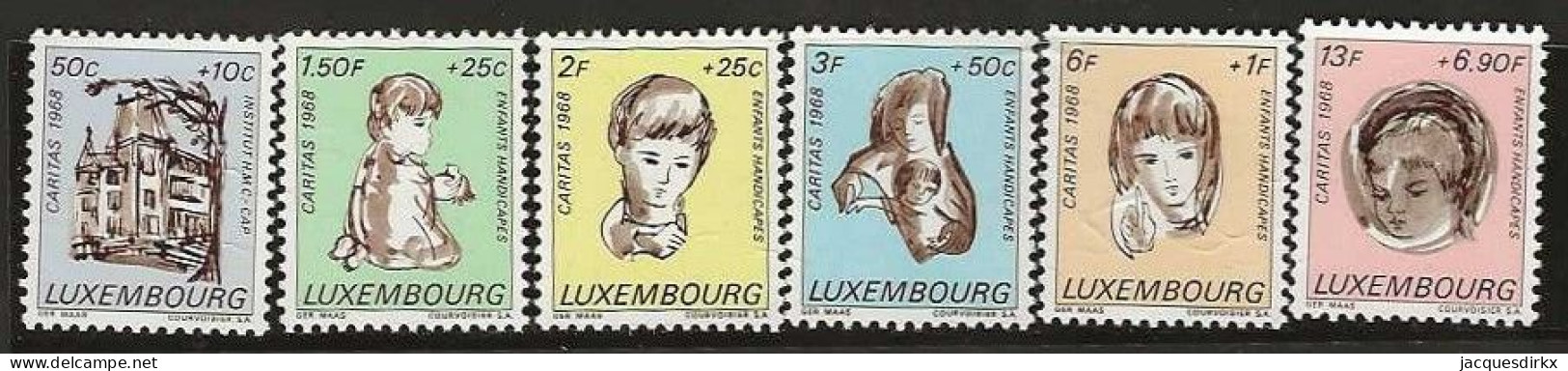 Luxembourg  .  Y&T   .   729/734  .   **    .    Neuf Avec Gomme Et SANS Charnière - Unused Stamps