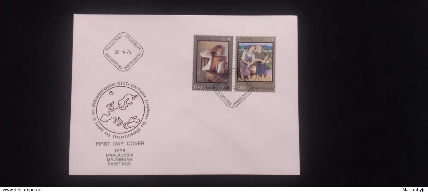 C) 1975. FINLAND. FDC. EUROPEAN CONFERENCE. DOUBLE STAMP. XF - Andere & Zonder Classificatie