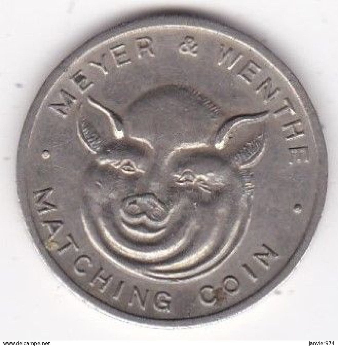 Jeton Meyer & Wenthe Chicago, Illinois Pig – Cochon, Matching Coin - Monedas/ De Necesidad