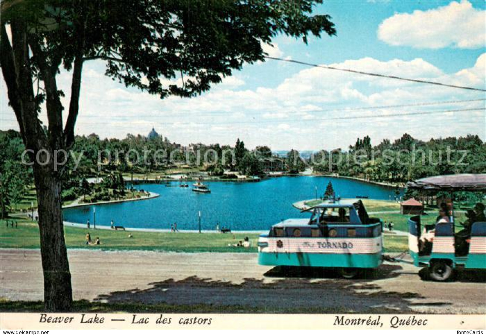 73782582 Montreal Quebec Beaver Lake Lac Des Castors Touristenbahn Montreal Queb - Unclassified