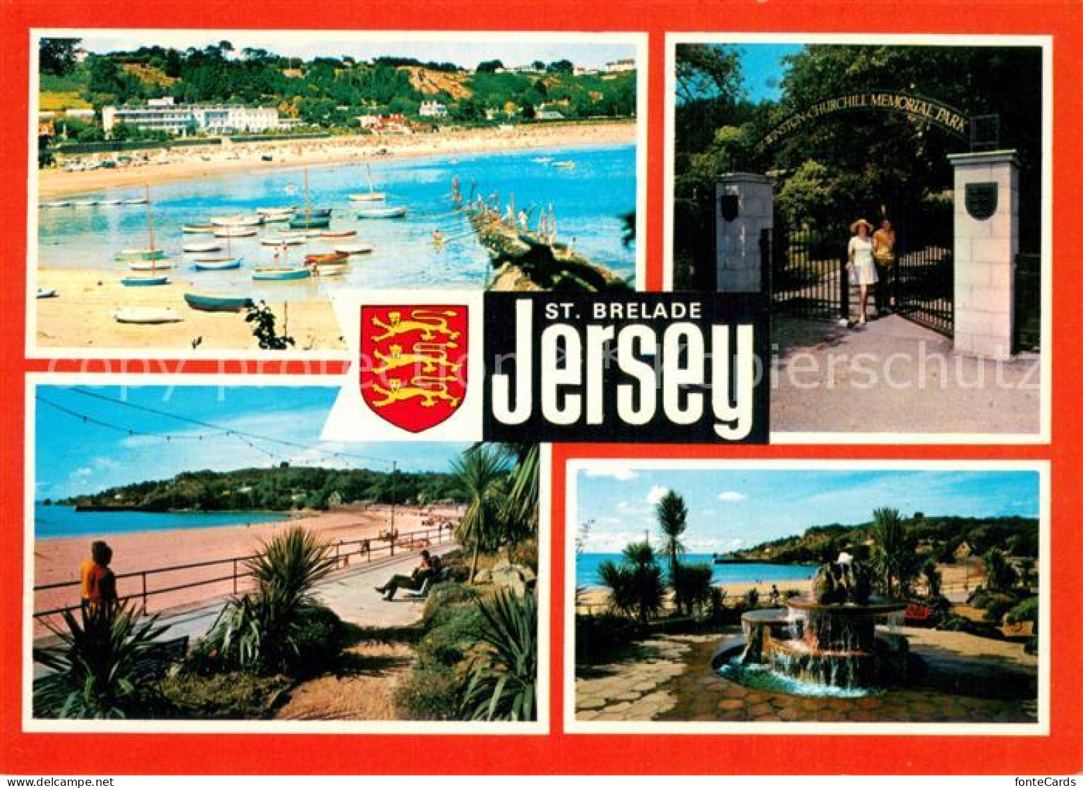 73782375 St Brelade Jersey UK Strand Brunnen Sir Winston Churchill Memorial Park - Other & Unclassified