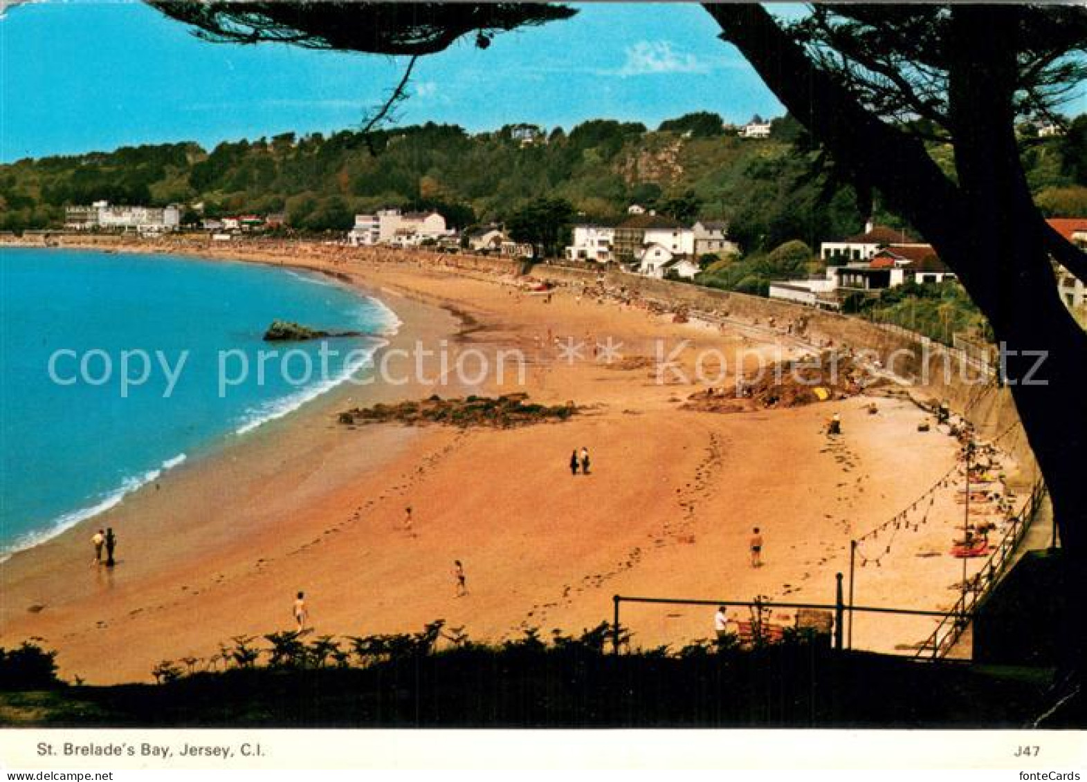 73782363 St Brelades Bay Jersey UK Panorama Strand  - Andere & Zonder Classificatie