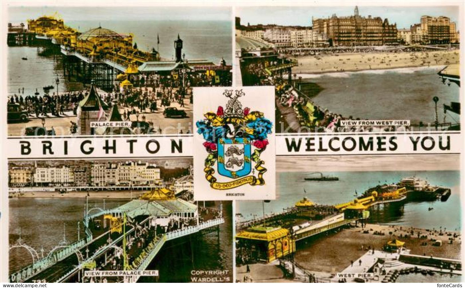 73782297 Brighton  East Sussex UK Palace Pier West Pier Wappen  - Andere & Zonder Classificatie