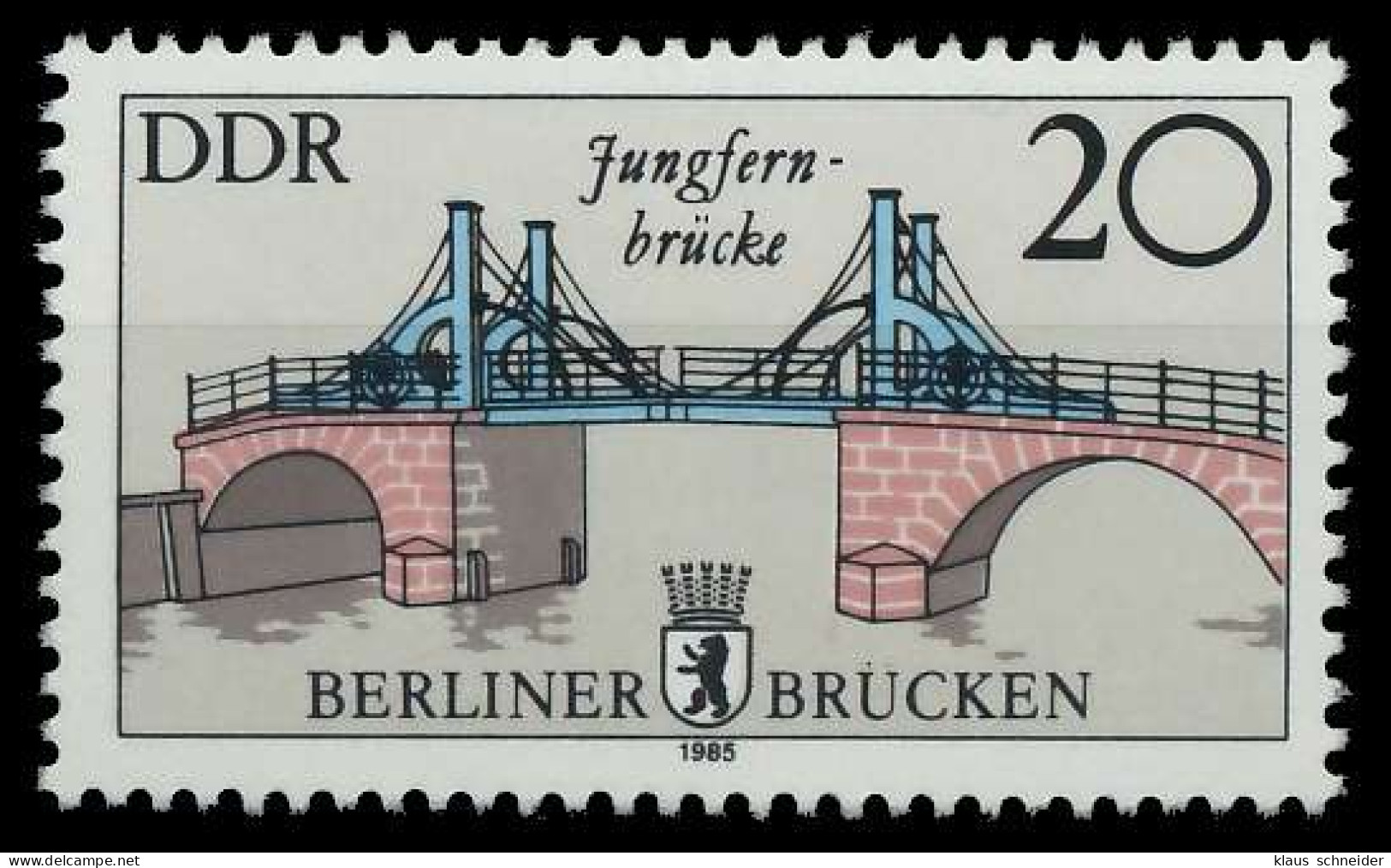 DDR 1985 Nr 2973II Postfrisch SB2C182 - Unused Stamps