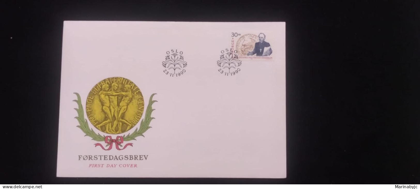 C) 1990. NORWAY. FDC. STAMP OF THE NOBEL PEACE PRIZE. XF - Other & Unclassified