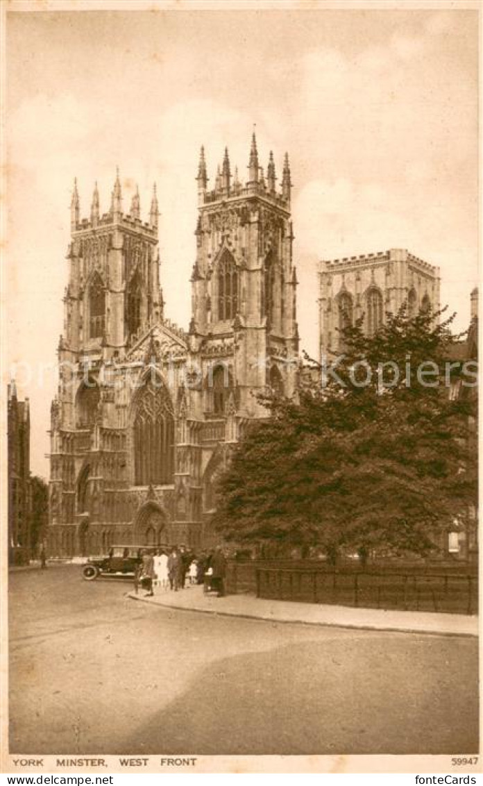 73782244 York  UK Minster West Front  - Altri & Non Classificati