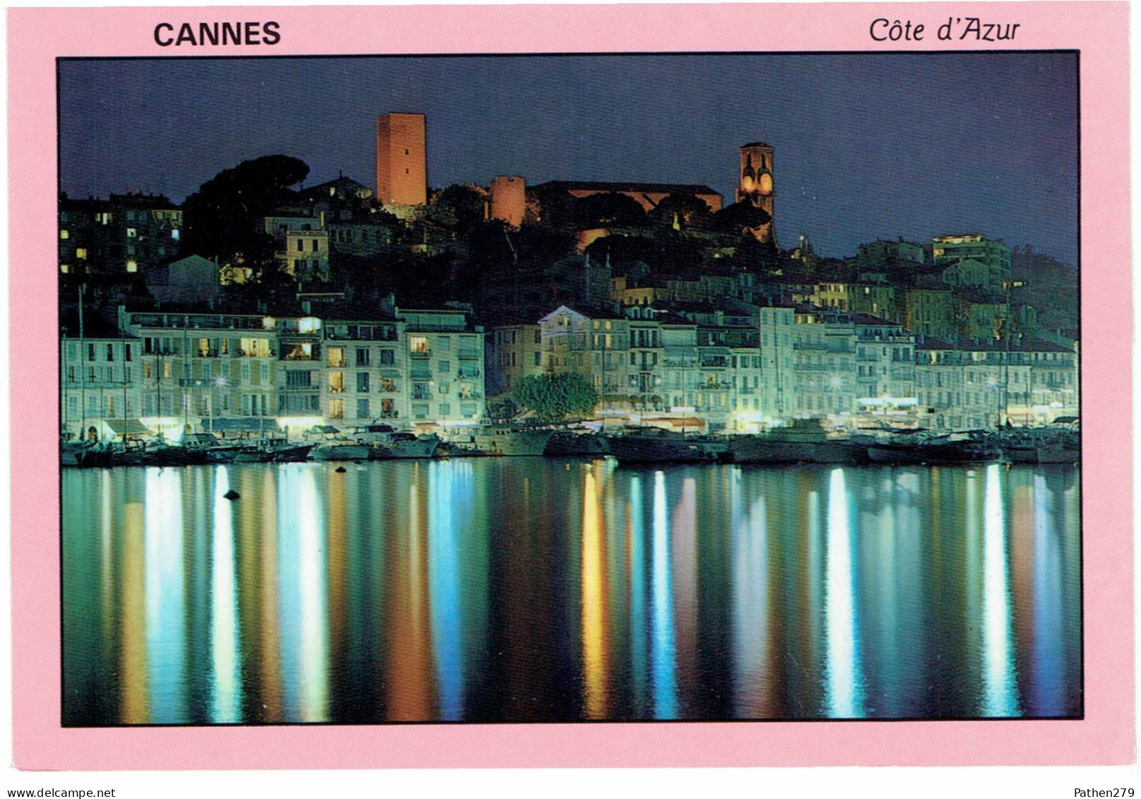 CPM FRANCE 06 ALPES-MARITIMES CANNES - Le Quai Saint-Pierre Et Le Suquet De Nuit - Cannes