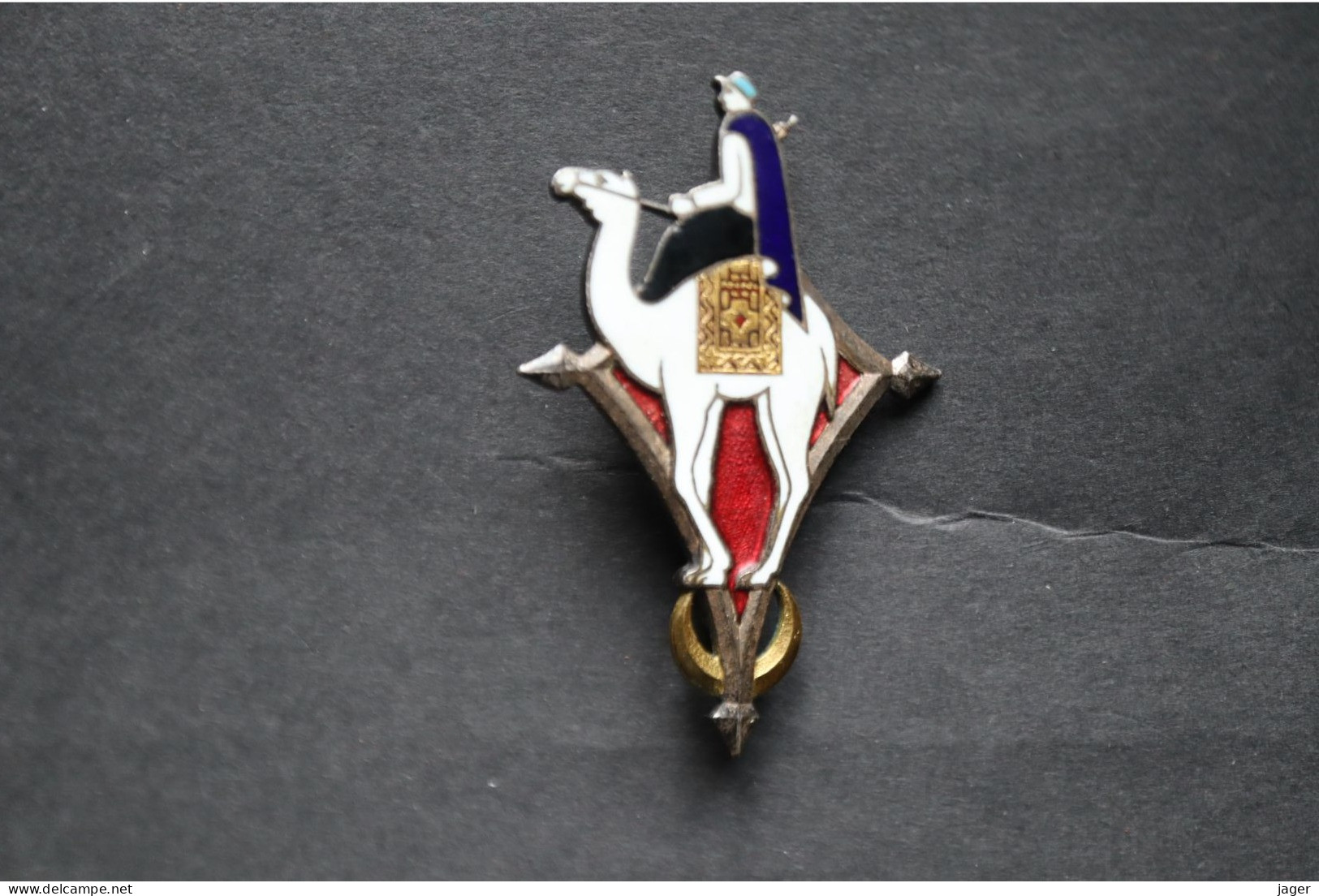 Insigne Ancien Avec Saharien Croix D'agadez Insigne Ancien Avec Saharien   Croix D'agadez - Armée De Terre Insigne Ancie - Heer